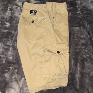 Men's Khaki LRG Cargo Shorts Size 36